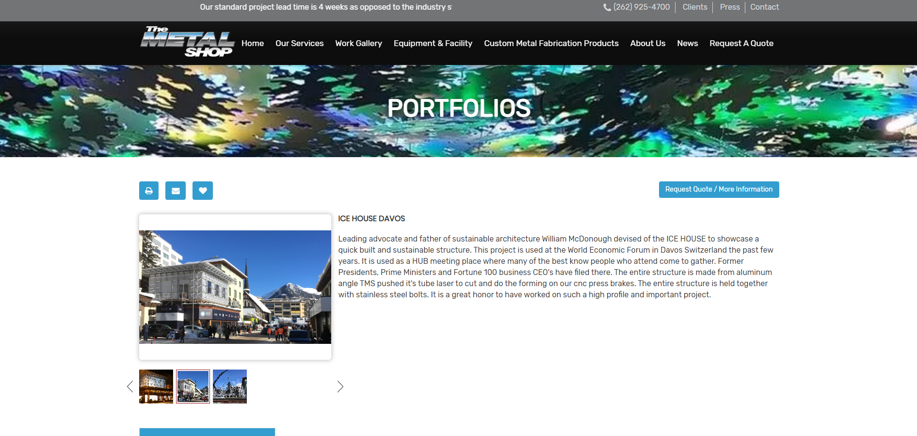 Industrial website design