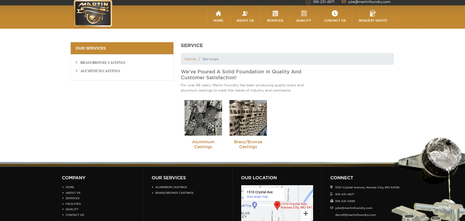 Industrial Website Catalog Design