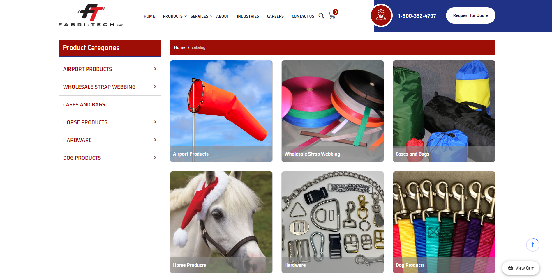 Web design for industrial website catalog