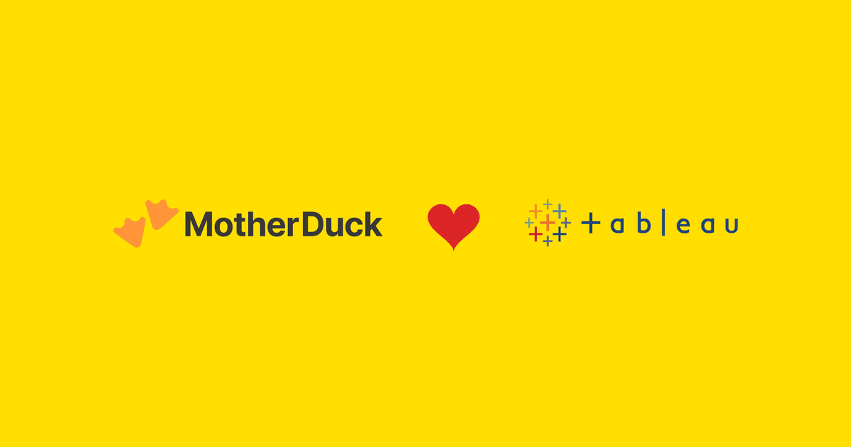 Tableau + MotherDuck Integration | DuckDB Analytics